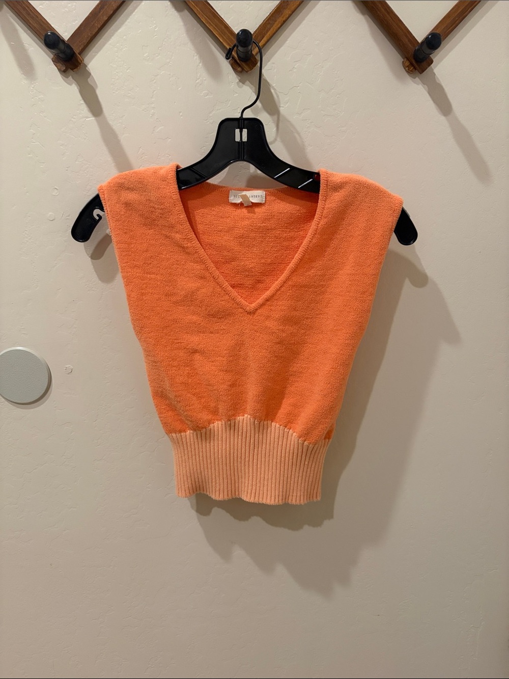 Gilded Intent Orange Sleeveless Knit Tank